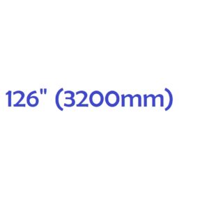 126" (3200mm)