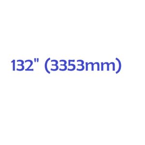 132" (3353mm)