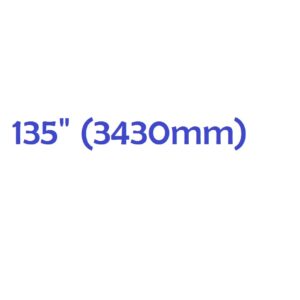 135" (3430mm)