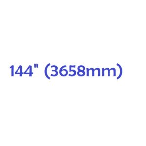 144" (3658mm)